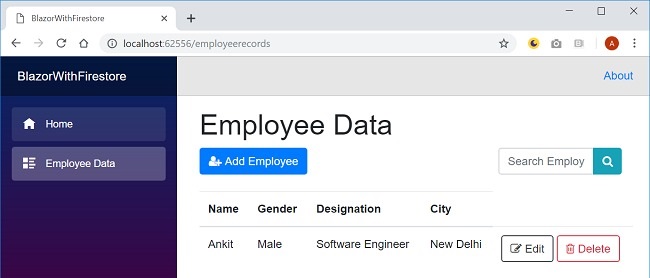 Employee data
